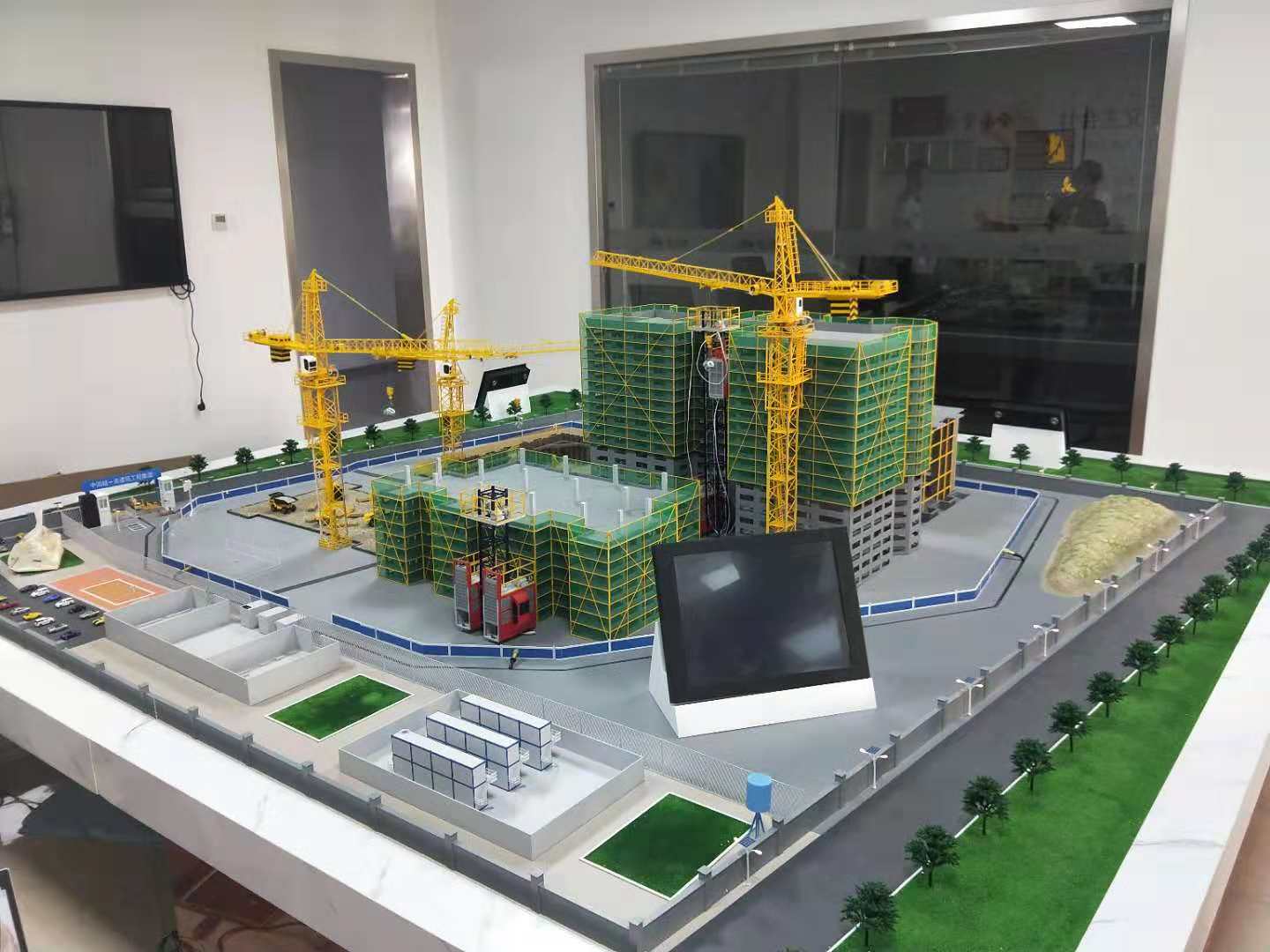 灵武县建筑施工场景模型